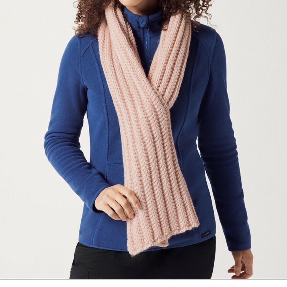 JAANUU CABLE KNIT SCARF*BLUSH*NWT*